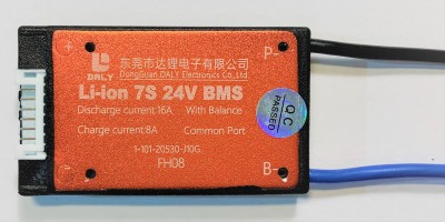 BMS Li-ion 7S 24V 16A DALY common port with balance